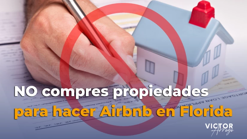 ▷ No compres propiedades para hacer Airbnb en Florida